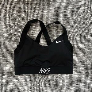 Nike black sports bra